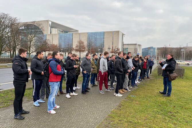 Berlin Battlefield Tour - Operation Berlin 1945 (Small Group) - Stop 5: Reichstag and the rooftop banner that marked the end