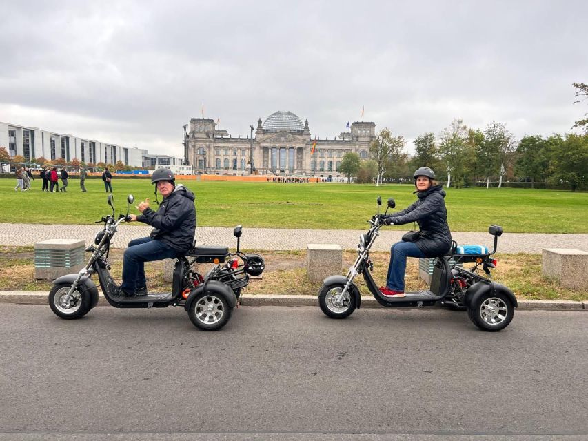 Berlin City: 2 Hour Guided Fat Tire E-Scooter Tour - Checkpoint Charlie and the Berlin Wall themes you can process on a ride
