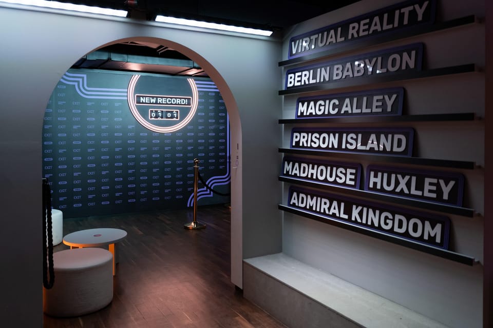 Berlin: EXIT Escape Room Games & Virtual Reality Adventures! - A realistic 2-hour timeline (and how to use it well)
