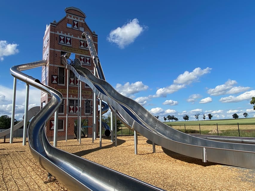 Berlin: Holland-Park day ticket - The slide tower: the moment everyone remembers