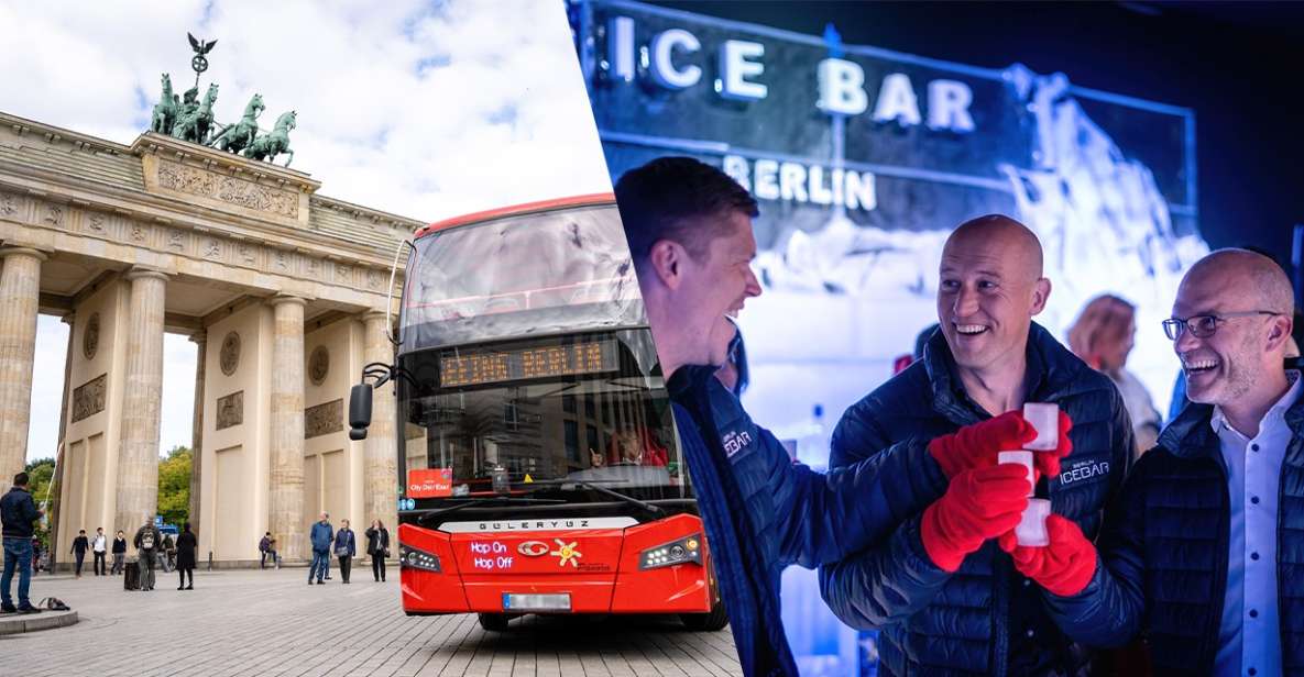 Berlin: Hop-On Hop-Off Bus and Icebar Ticket Combo - The sights on your hop-on hop-off day: from Checkpoint Charlie to the Brandenburg Gate
