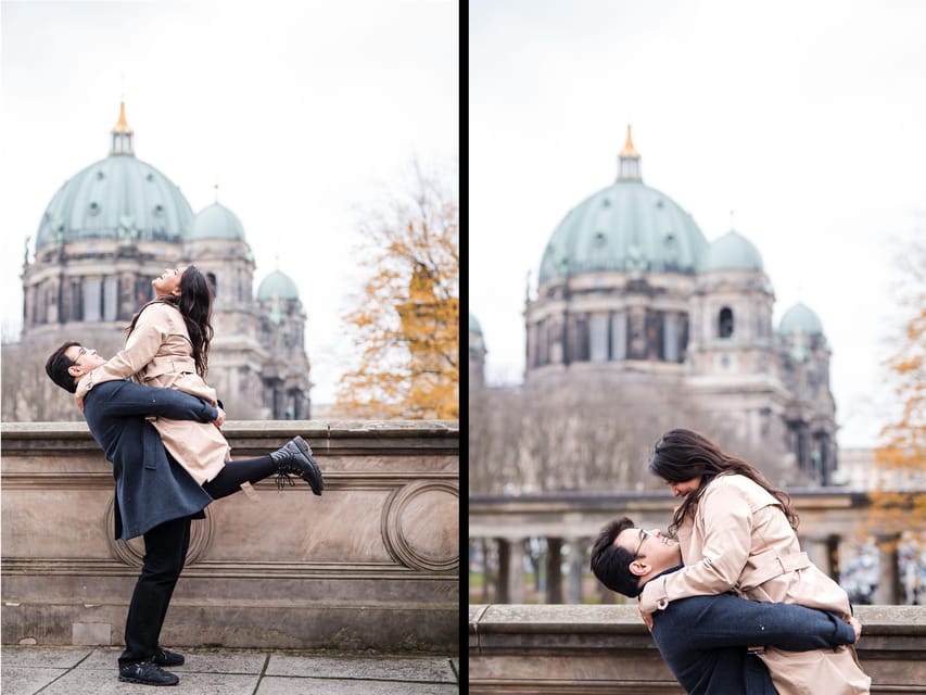 Berlin Love Story: Surprise Proposal Photography Session - The proposal photos themselves: discreet coverage that still feels personal