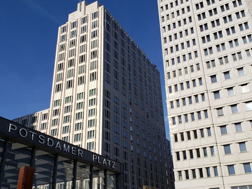 Berlin: Private walking tour through the city center - Potsdamer Platz and the Sony Center: modern Berlin appears right between eras
