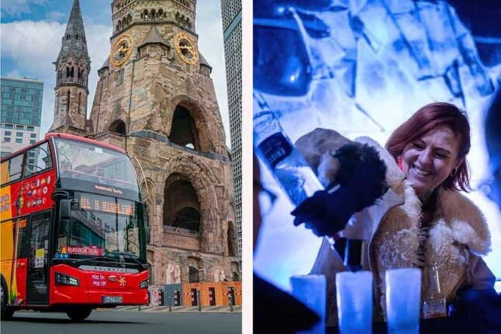 City Sightseeing Berlin: HOHO Bus - All Lines (A+B) & Icebar - The Classic A Tour: West and center sights without the mental load