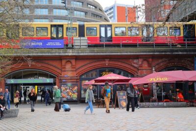 Eating Berlin: City Center Food & Beer Tour - Café Cinema: a breather in an artistic alleyway setup
