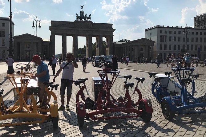 Party and Beer Bike Private Sightseeing Tour Berlin with Pick-up - Timing, weather, and why start times can shift