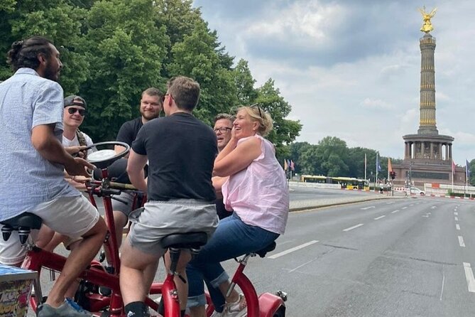Party and Beer Bike Private Sightseeing Tour Berlin with Pick-up - What you get on board: guide, music, and photos