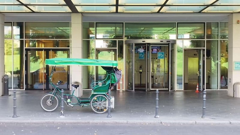 Private (Multi) Rickshaws with Pick-up Hotel - Berlin Mitte looks better at rickshaw speed