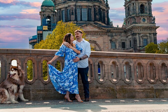 Romantic Couple Photoshoot in the Heart of Berlin - The Photo Backdrops: UNESCO Architecture, Riverfront, Gardens