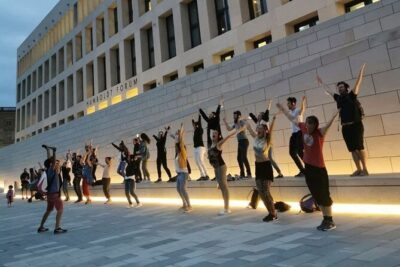 Silent disco through downtown Berlin with flash mobs - The 90 minutes: how the evening flows street to street